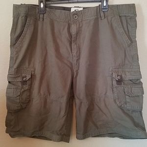 Olive colored Men's Cargo Shorts